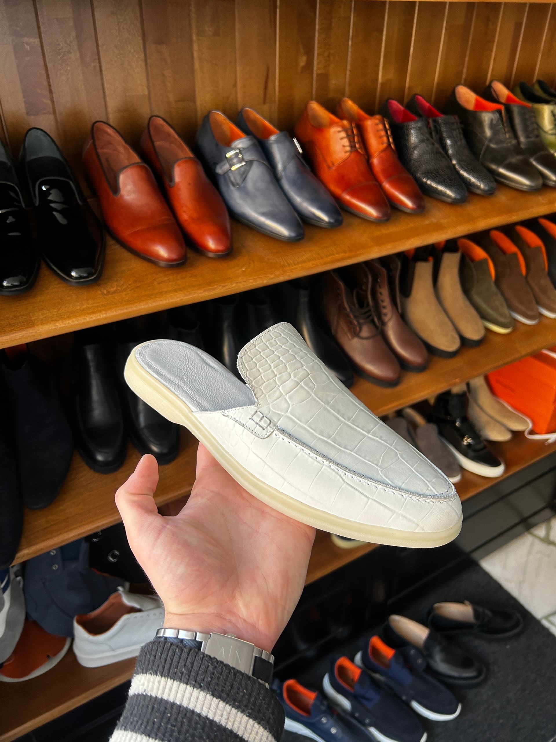 Papuci premium crocodil